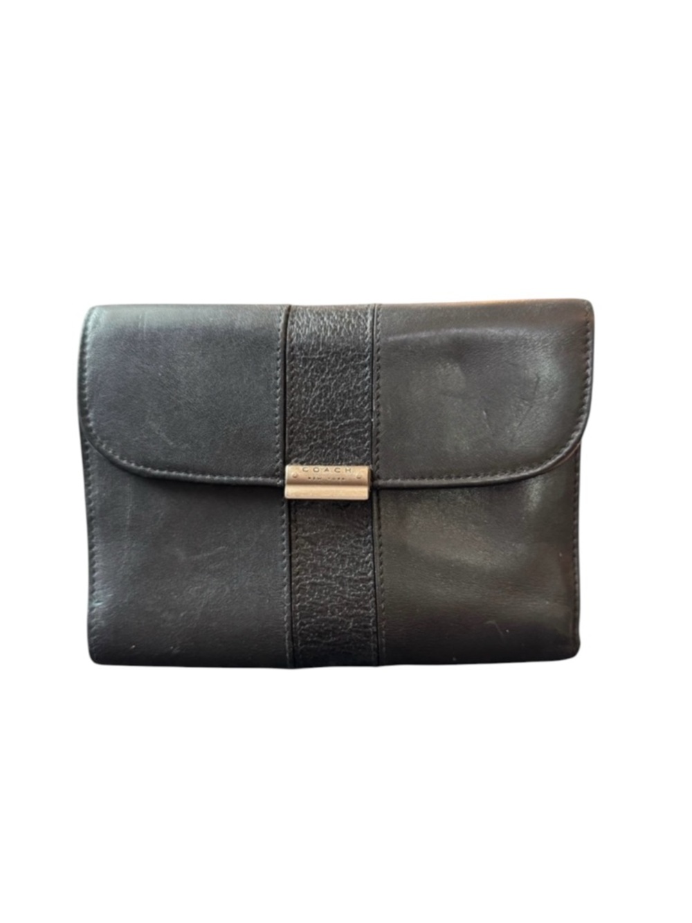 Coach Vintage Mahogany Leather Bridle Compact Clutch Wallet